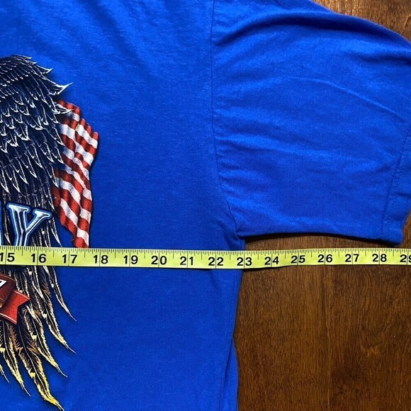 Union Line Atlanta Georgia Labor Day USA Eagle Workers Blue T-Shirt Men's XL - Picture 7 of 8